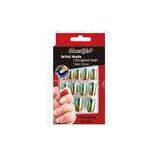 Glitter Gradient Metallic Fake Nails Fashionable Artist Nail Cover Green / Gold thumbnail-1