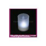 Living LED Electronic Flicker Light Candle With Candle Cup - White thumbnail-1