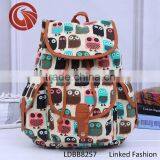 Leisure School Bag Geometric Pattern Retro Vintage Canvas Boho Bohemian AztecZTEC Backpack Bag thumbnail-4