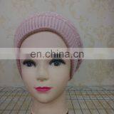 Real Wool Knitted With Raccoon Fur Pompom Beanie Hat Pretty Wool Knitted Raccoon Fur Ball Hat thumbnail-5