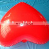 Inflatable red heart pillow