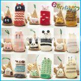 Elinfant Newborn Unisex Baby Animals Socks Anti-slip Non Skid Slip Infant Crew Socks With Gift Box thumbnail-1