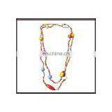 Long Multi Layer Beaded Necklace thumbnail-1
