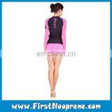 Factory Outlet Whole Sale Colorant Match Long Sleeve Rash Guard thumbnail-2