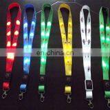 Fashion Safty and Eco-friendly Christmas Flashlight LED Lanyard With Reel Badge/Pull Reel