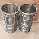 Stainless SS Filter Steel Wedge Johnson Wire Screen , Deep Well Water Pipes