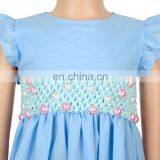 Девочий жемчужный платье принцессы с рукавами, праздничные платья для детей thumbnail-5