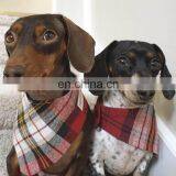 Custom Design Dog Bandanas Washable Triangle Bibs Scarfs Cotton Plaid Printing Kerchief for Dogs and Cats thumbnail-4