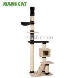 Fashion Black Luxury Beigefaux Suede Cat Tower thumbnail-1