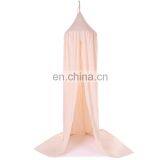 Cotton Round Dome Bed Canopy Draper Bedcover Kids Play Tent for Reading Mosquito Net Curtain thumbnail-4