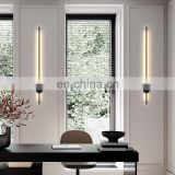 Modern black gold small minimalist indoor bed light living room decorative led wall lamp