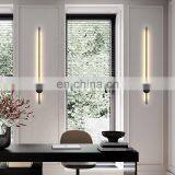 Modern Black Gold Small Minimalist Indoor Bed Light Living Room Decorative Led Wall Lamp thumbnail-1