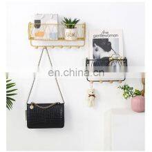 Best Selling Bathroom Metal Wire Shelving Rack Living Room Wire Storage Racks With Bamboo Ball Bathroom Accessories Rack thumbnail-5