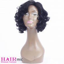 130% 150% 180% Natrual Color Short Curly Bob Wig thumbnail-3
