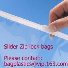 SLIDER LOCK BAG, PP SLIDER ZIPPER BAGS, WATER PROOF BAGS, GRID SLIDE SEAL BAGS, REUSABLE BAGS, SWIMW thumbnail-4