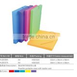 Guangzhou manufacturer best price plastic document file box with elastic