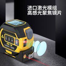 Laser Measure Tape Digital Rangefinder Measuring Distance Area Volume Pythagoras Auto Calculate thumbnail-2