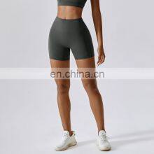 Scrunch Butt Biker Quick Dry Shorts Custom Logo Fitness Yoga V Shaped Sexy Leggings thumbnail-4