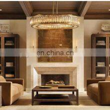 Modern Hanging Lamp Lighting Led Decorative Ring Brass Chandelier Ceiling Light Bedroom Living Dining Room Table thumbnail-5