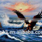 Terrific Seascape Oil Painting Animal Glede Ct-366 thumbnail-1
