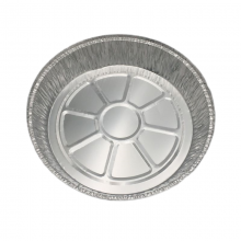 Longstar Disposable Round Aluminum Foil Tray With Reinforced Rim for Baking Roasting Serving and Catering thumbnail-4