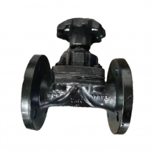 Customized OEM Cast Steel Ductile Iron Body Diaphragm Valve Rubber Seat FF Diaphragm Valve Used in Wastewater Chemical Industry thumbnail-1