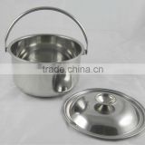 stainless steel pot with handle