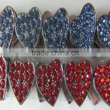 Factory Direct Supply of Encrusted With Diamonds 10MM Wear Jewelry Slider Heart Charms thumbnail-6