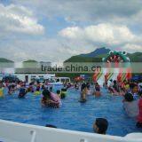 Steel Frame Swimming Pool Water Slide for Water Playing thumbnail-1