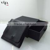 2016 HOT SALE Customized Black Jewelry Box Luxury Gift Box Set With PU Pounch Bag thumbnail-3