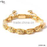 High Quality Stainless Steel Buddha Bracelet PVD Plated Real 18k Gold Color thumbnail-1