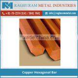 100% Pure Copper Hexagonal Bar for Different Application Use thumbnail-2