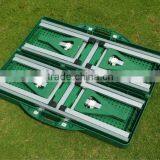 Green Plastic Folding Picnic Table With 4 Chairs Color Green thumbnail-4