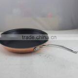 New Innovation Pressed Nonstick Copper Metal Material Tri-ply Copper Frying Pan thumbnail-3