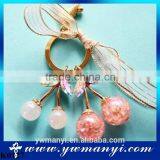 Wholesale Creative Lovely Cherry Keychain Metal Keychain Gemstone Keychain K0127 thumbnail-1