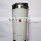 double wall insulated car Mug with lid &office mug&Portable mug&plastic mug with paper insert