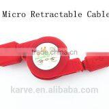 New Micro Usb Cable Micro Retractable Cable Portable Retractable Cable