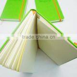 Green Leather With Orange Elastic Band Customized Design Your Own Notebook thumbnail-6