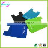 Colorful Silicone Card Holder With 3m Sticker for Mobile Phone thumbnail-3