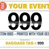 1 to 1000 New Product Bicycle Running Marathon Waterproof Tear Proof Outdoor Colors Paper Sports Bibs Number thumbnail-5