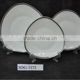 18pcs Unique Triangle Shape Porcelain Dinnerware Set,porceline Dishware