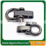 Gunmetal Survival Paracord Bracelet Shackle For Sale thumbnail-3