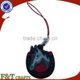 Hotest sale horse soft pvc charm for cell phone