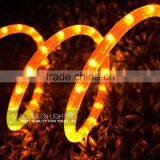 Lovely Color! 12V Amber LED Round 2 Wires Small Rope Light thumbnail-1