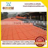 Roofing materials Synthetic resin roof tiles/thick plastic sheet use for Carport