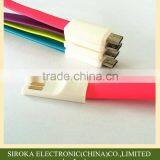 Colorful V8 Connection Flat Micro USB Cable, Jelly Flat Micro Usb Charging Cable for Mobilephone thumbnail-5