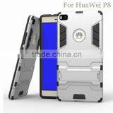 New Products 2016 High Quality 2 In1 TPU+PC Kickstand Protective Case for HuaWei P8, for Huawei p8 Case With 6 Colors thumbnail-4
