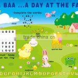 Removable Kids Learning Colorful Whiteboard Sticker Erasable thumbnail-2