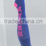 texture cuff designed knee high custom football sock