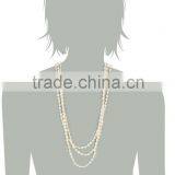 Factory Supply Trendy Style Fashion Jewelry Set Latest Design Pearl Necklace thumbnail-3
